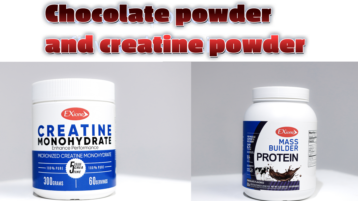 Exione Chocolate Mass Builder Protein and Creatine Monohydrate