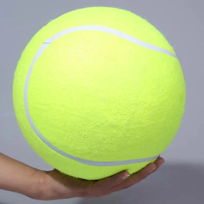 Giant Inflatable Tennis Ball for Pets - 9.5 Inch Chew Toy