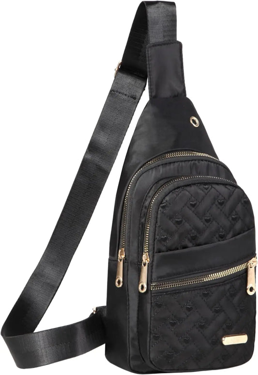 Crossbody Sling Backpack Sling Bag for Women Small Chest Bag Daypack Fanny Pack Cross Body Bag for Sports Hiking
