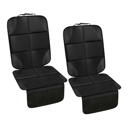 PandaEar 2 Pack Car Seat Protector for Child Baby Waterproof Car Seat Cover with Non-Slip Insert 600D Fabric CarSeat Mat with Thickest Padding & Mesh Pockets