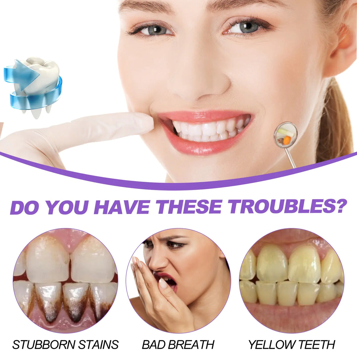 EELHOE Purple Whitening Toothpaste for Oral Care