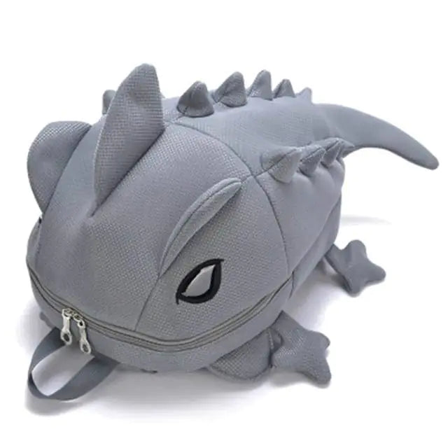 Chameleon Cartoon Women's School Backpack for Teens