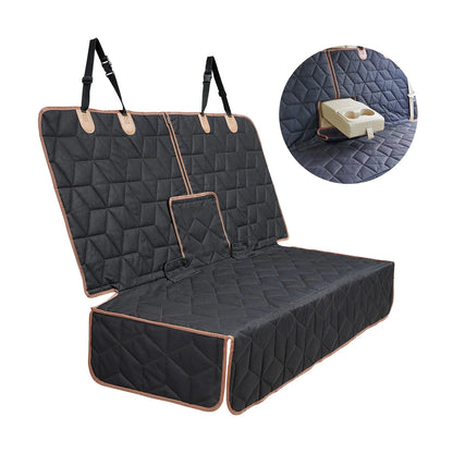 Petiza Dog Car Seat Cover for Back Seat Pets Cover Protector Waterproof Bench Car Backseat Covers Dog Seat Covers for CarsNon-SlipBack Seat Cover Fits Middle Armrest for Kids Trucks and SUV