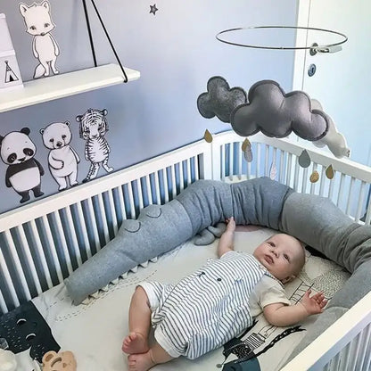 Cartoon Baby Crib Bumper Pillow and Room Decor Accessories