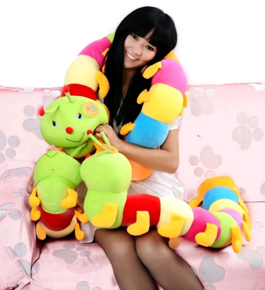 Large Colorful Caterpillar Plush Toy - Creative Doll